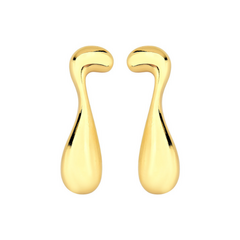 BRINCO LONGO LISO BANHADO A OURO