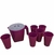 Conjunto Jarra+ Copos - VSlarutilidadesoficial