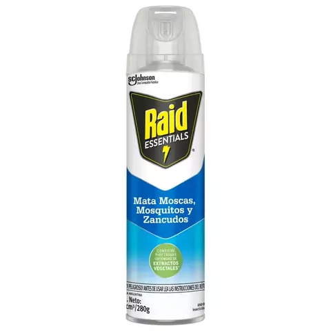 Mata Moscas Mosquitos Y Zancudos Raid Essentials X 360 Ml - comprar online