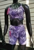 Conjunto sublimado Flores Violetas - ProFit