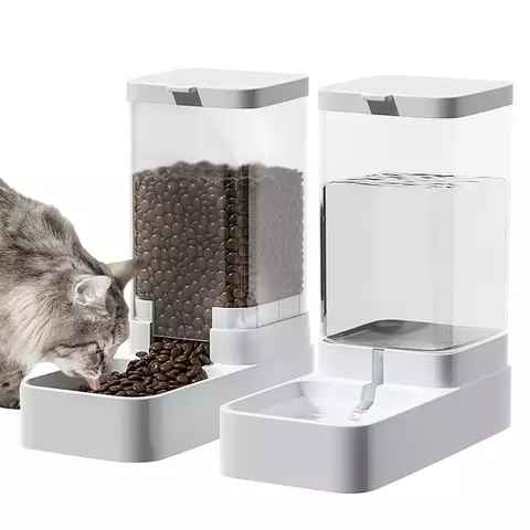 Alimentador e Dispensador de água para Gatos