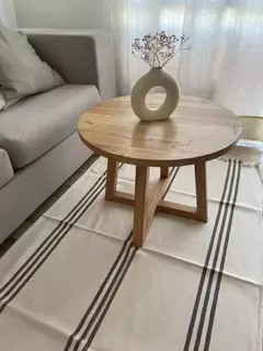 Manta/ Alfombra Base Tiza Líneas Marrones - comprar online