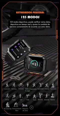 Reloj inteligente Smartwatch C20Pro Outdoor Llamadas Bluetooth IP68 - DOS CLICS