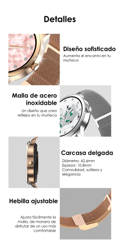 Smartwatch LW92 Mujer – Sport & Elegante - DOS CLICS
