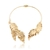 REFLEXO - Conjunto de brinco e colar dourado banho em ouro 18k - Torsi acessórios de luxo