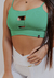 Top carolina meryl verde primavera
