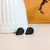 Aros Drop Minimal Dots Negro - comprar online