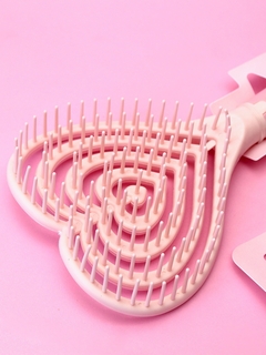 Cepillo para el cabello amor peinable bloomshell corazón