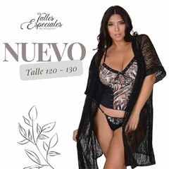 bata de encaje labrada super amplia talle bien grande - comprar online