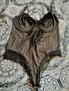 body de lycra y puntilla abierto abajo talle 130
