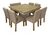 Juego de Comedor Tapa Paraíso - Mesa Cuadrada de 130x130 cm con 8 Sillas en internet