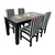 Juego de Comedor Wengué - Mesa y 4 Sillas para Elegancia y Versatilidad - comprar online