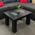 Mesa Ratona Negra Wengué con Dos Vidrios en el Centro - Estilo y Elegancia para tu Sala