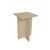 Banco Tampo Quadrado 45cm Em Mdf Natural - comprar online