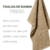 KIT 4 Toalhas VIENA BLUMEN - Cor:Bege - Per Tutti Distribuidora
