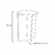 Banco Tampo Redondo 45cm Em Mdf Natural - comprar online