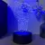 B-T-S fãs presente 3d acrílico luz noturna 7 cores toque ajustável luz noturn - Loja Mágica