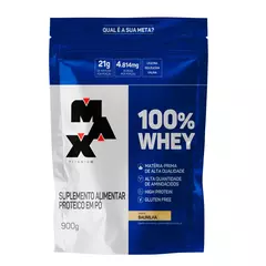 100% Whey Refil Max Titanium 900g na internet
