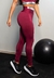 Conjunto Fitness Calça Legging Cintura Alta + Cropped Alcinha Marsala com Elásticos | REF: CCA5 na internet