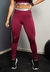 Conjunto Fitness Calça Legging Cintura Alta + Cropped Alcinha Marsala com Elásticos | REF: CCA5 - comprar online