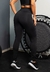 Calça Legging com Bolso de Tela + Cropped Preto com Elásticos Conjunto Fitness | REF: CCA8 - comprar online