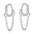 Brinco Argola Com Corrente - comprar online