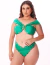 Top de Biquini Acessório Dourado Liso