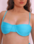 Top de Biquini Meia Taça com Alças Finas azul claro na internet