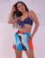 Short Com Bolsos e Elástico no Cós Tecido Estampa.
