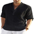 FFOrder Men Linen Long-Sleeve Loose T-Shirt: Um Essencial de Estilo e Conforto