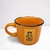 Caneca Zaro Café Laranja com Borda Preta 70ml (CZCLP70)