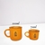 Caneca Zaro Café Laranja com Borda Preta 70ml (CZCLP70) na internet