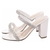 Sandália Tamanco Feminino Tamanho:34;Cor:Off White (8099C-34) - comprar online