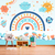 Papel de Parede Infantil Pintura Cute Decoração para Quarto de Criança na internet