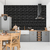 Papel de Parede Tijolinho Preto Para Decoração - Decora Paredes