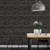 Papel de Parede Tijolinho Preto Rústico Para Decoração - Decora Paredes