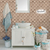 Papel de Parede Small Brown Square Decoração Rústica - comprar online