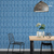 Papel de Parede Pastilha Azul - Decoração Moderna - comprar online