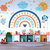 Papel de Parede Infantil Pintura Cute Decoração para Quarto de Criança