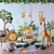 Papel de Parede Safari Aquarela no Jeep Decoração Infantil - comprar online