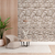 Papel de Parede Estilo Pedra Bege - Linha decora Premium