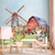 Papel de Parede Fazendinha Aquarela Para Decoração de Quarto Infantil