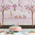 Papel de Parede Infantil Bichinhos e Balões Decoração para Quarto de Menina