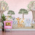 Papel de Parede Safari Rosa Aquarela Decoração para meninas
