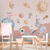 Papel de Parede Infantil Pequena Astronauta decoração para Quarto de Menina