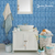 Papel de Parede Pastilha Azul - Decoração Moderna - Decora Paredes