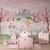 Papel de Parede Infantil Alice No Jardim das Maravilhas decorações para Meninas