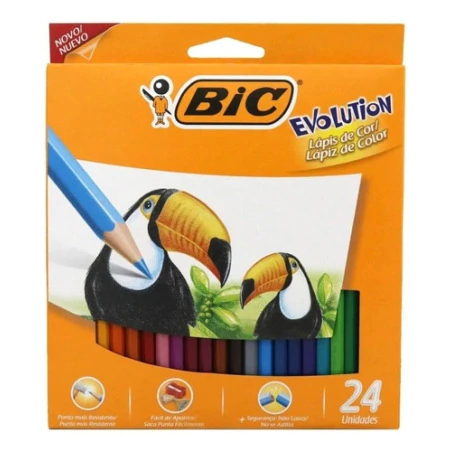 Bic Evolution x24 colores