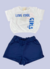 Conjunto Blusa Em Meia Malha e Shorts - Le Petit - comprar online