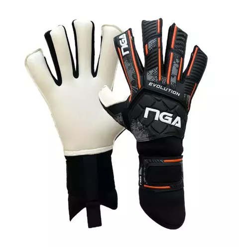 LUVA NGA SOCCER EVOLUTION PRETO/LARANJA